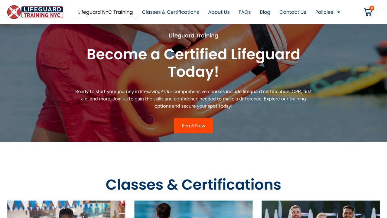Lifeguard NYC website